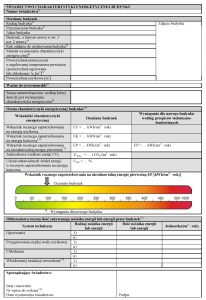 świadectwo charakterystyki energetycznej - przykład